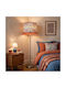 Oxygen Blue Carnation Floor Lamp H165xL20cm with E27 Bulb Socket
