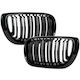 Bmw 3 E46 Fl 01-15 Sedan Wagon Grille Between Headlights Kidneys Left + Right Set Black Glossy Double Bar