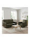 Set Mobilier de Living Canapea cu 2 Locuri și Fotoliu