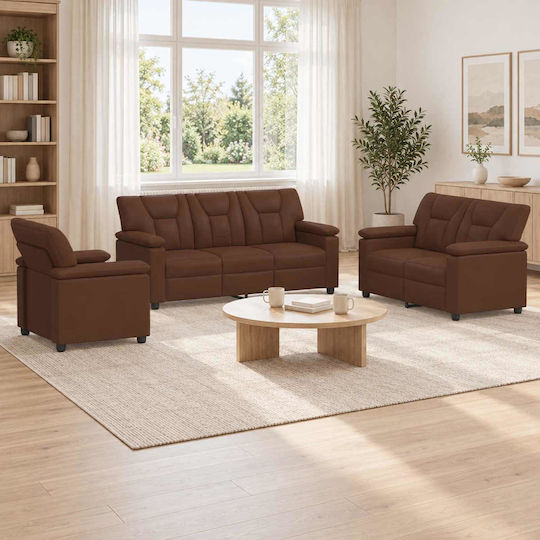 Wohnzimmermöbel-Set 3-Sitzer & 2-Sitzer & Sessel
