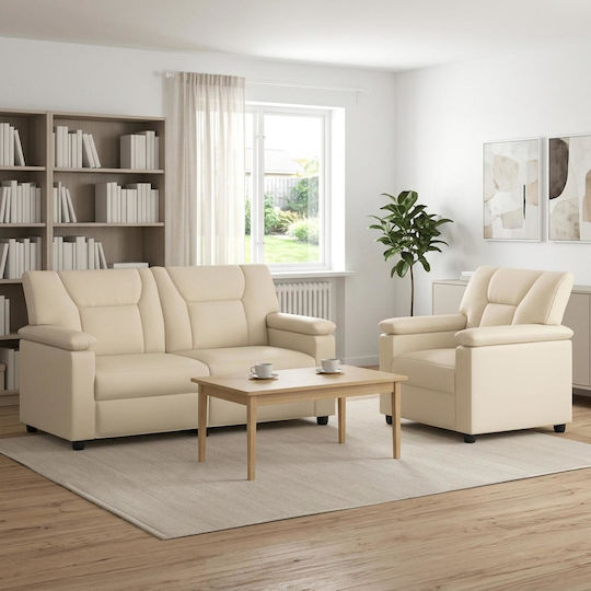 Wohnzimmermöbel-Set 2-Sitzer & Sessel