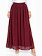 Maxi Burgundy Skirt WH-17769-27SK-BURGUNDY