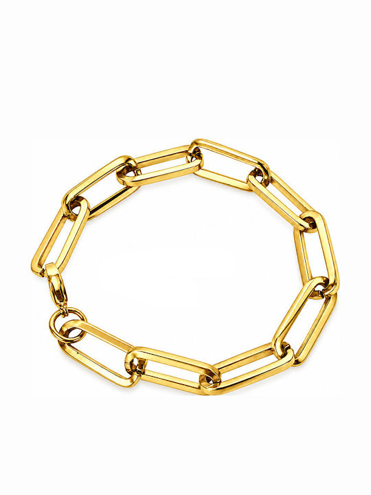 Theodora's Jewellery Lanț de Mână din Oțel Inoxidabil Placat cu Aur JT-B019-Auriu