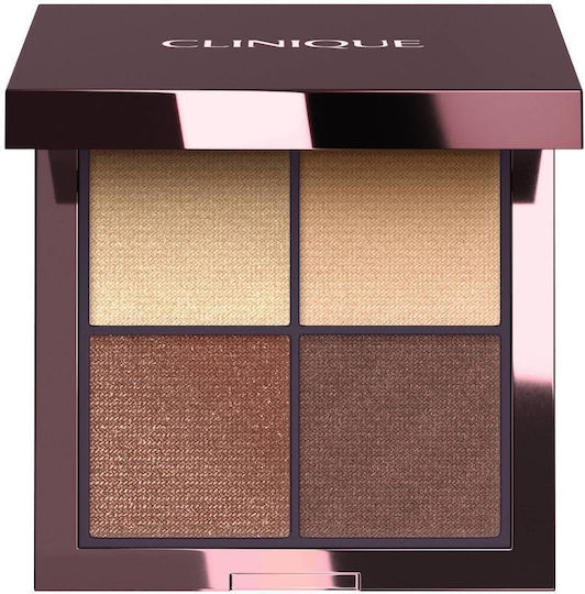 Clinique All About Shadow Quad Paletă de Farduri de Pleoape Mate Pudră Black Honey 5,4 g