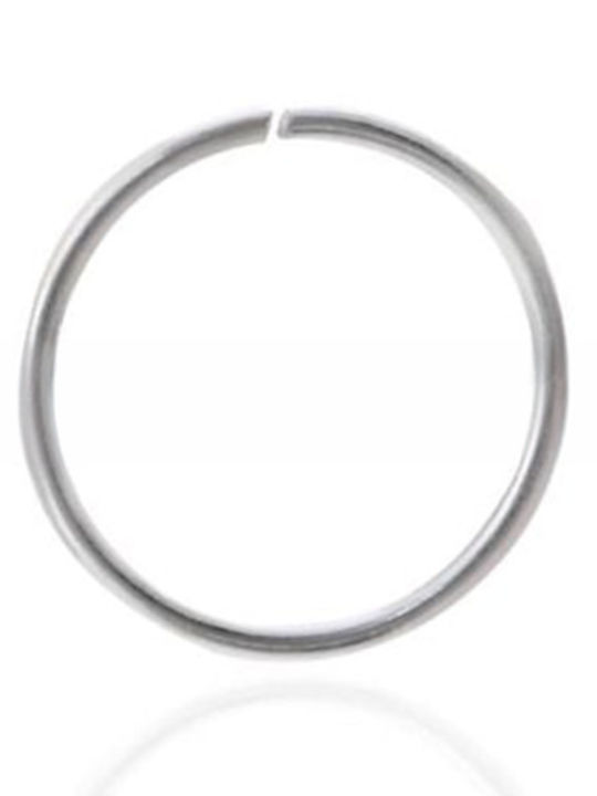Asimi Body Piercing Silver Nose Hoop Earring 10mm