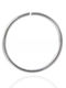 Asimi Body Piercing Silver Nose Hoop Earring 10mm