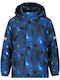 Funzone Wasserdichte Kurze Lässige Kinderjacke, Winddicht, Mit Futter & Kapuze, Blau