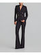 Lynne Women's Double-Breasted Black Blazer