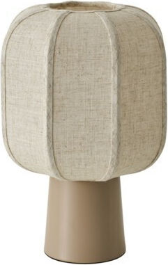 Eurolamp Table Lamp for E27 Socket with Beige Shade and Base