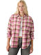 Langärmeliges Damenhemd Plaid Pink