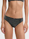 Damen-String mit Spitze Schwarz