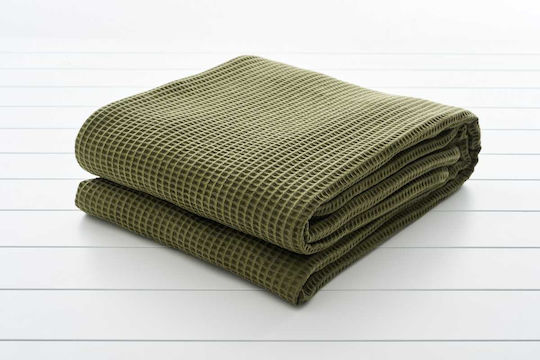 Vesta Home Pique Blanket King Size 260x250cm Olive