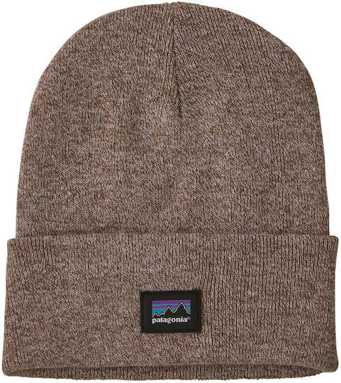 Unisex Beanie Knitted Hat in Brown