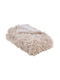Butlers Tibet Fellige Einzeldecke 150x200 cm Creme