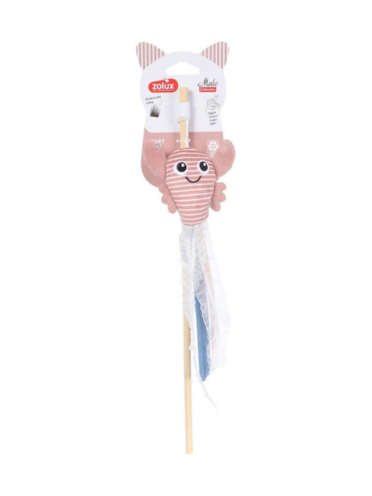 Zolux Malo Lobster Cat Teaser Wand Pink