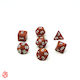 Set de zaruri maro deschis cu săculeț RPG Dungeons & Dragons Pathfinder Wargames
