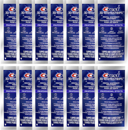 Crest 3D White Benzi de Albire a Dinților 14 Bucăți