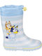Kinder Gummistiefel mit Innenfutter Bluey Hellblaue