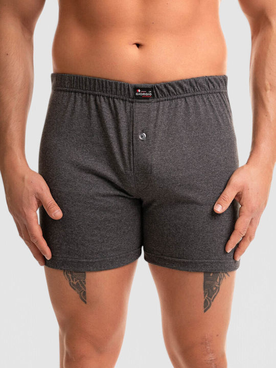 Men's Boxer in Anthracite with Prints