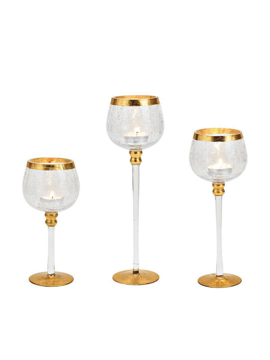 keleman Set Glas-Kerzenhalter