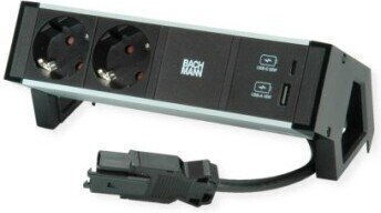 Bachmann Desk2 Alu Разклонител с 2 Гнезда и USB-A