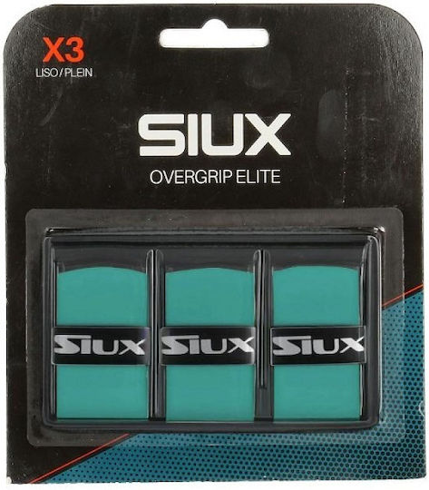 Siux Padel Грип лента за дръжка Elite X3 Опаковка от 3 броя Тюркоазени