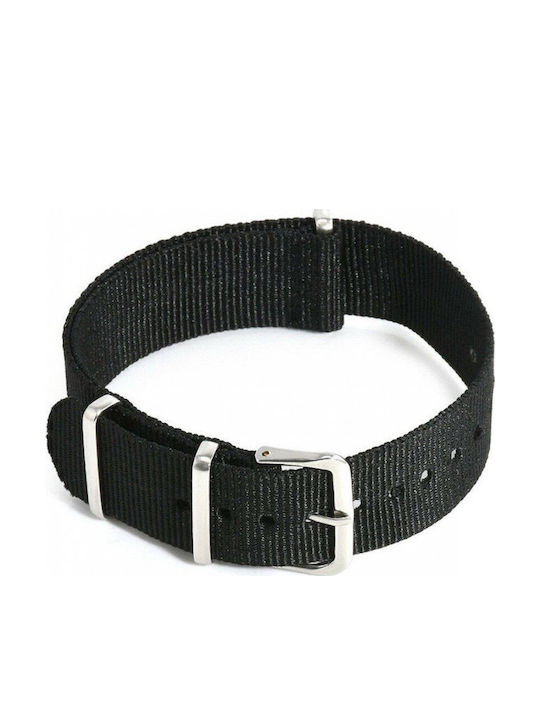 Mertzios.gr Black Nato Fabric Strap 22mm Mertzios.gr Black Nato Fabric Strap 22mm