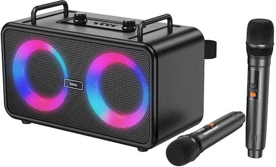 Hoco Difuzor Karaoke cu Microfoane Fără Fir și Efecte de Iluminare DS77 GET-HOCO-DS77 Negru