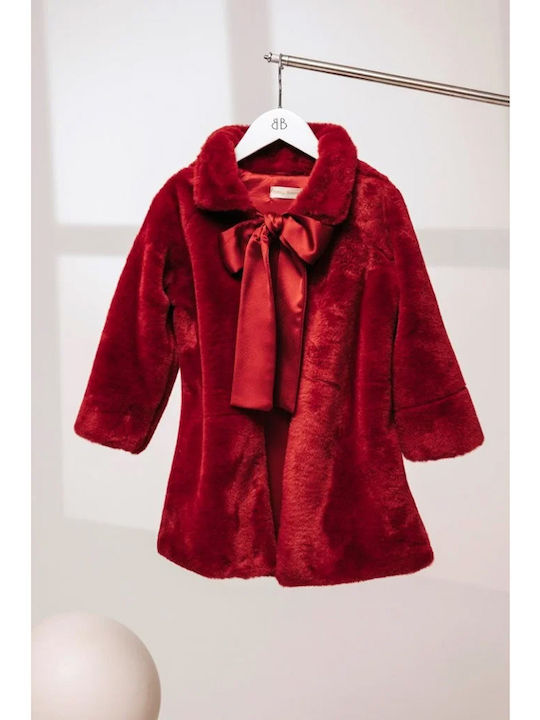 Baby Bloom Червена връхна дреха за кръщене