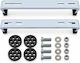 Floor-Mounted Support Brackets Set White 430x95x53x1.5 for 9,000–12,000 BTU Air Conditioners, Screws, Anti-Vibration Pads