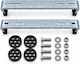 Floor-Mounted Bracket Set, Galvanized, 430x95x53x1.5, for 9,000–12,000 BTU Air Conditioners, Screws, Anti-Vibration Mounts