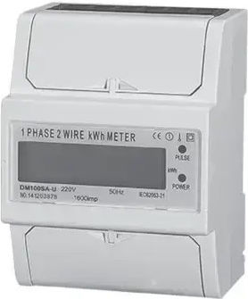 Eurolamp Digital Single-Phase Rail-Mounted Electrical Panel Meter 147-02065