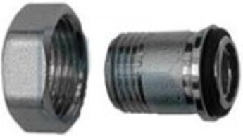 Радиаторна опашка Никел 1/2″ O-пръстен Гайка 3/4″