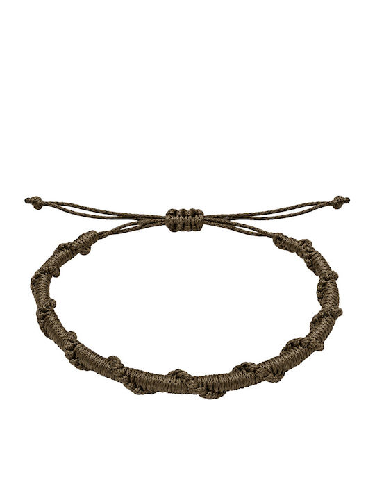 Siballba Herren-Makramee-Armband aus Kordel Sb-M20113-Kaffee