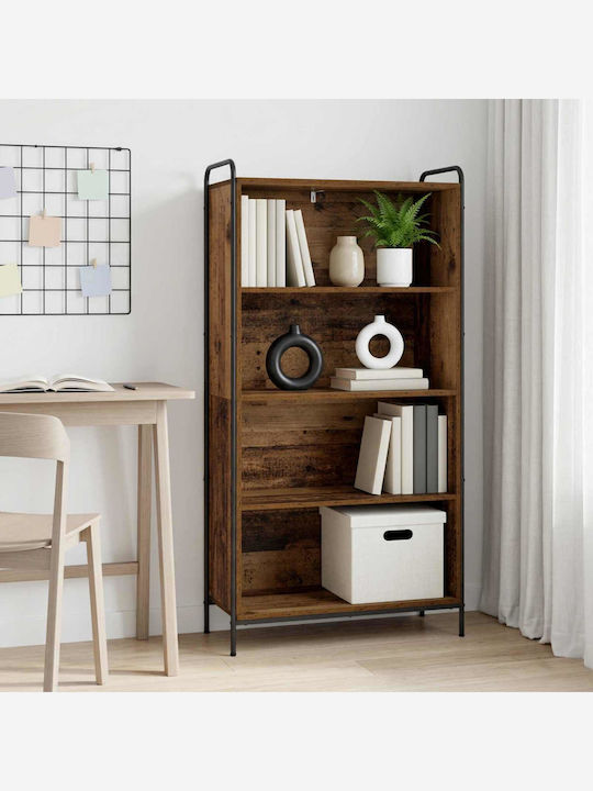 Βιβλιοθήκη Παλαιωμένο Ξύλο 55.5x33x174εκ.