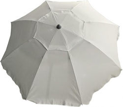 Ankor Folding Beach Umbrella 2m Diameter with Air Vent Ecru Ankor Folding Beach Umbrella 2m Diameter with Air Vent Ecru