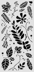 Thick Stencil 12x25cm Stamperia Flowers Poems L...
