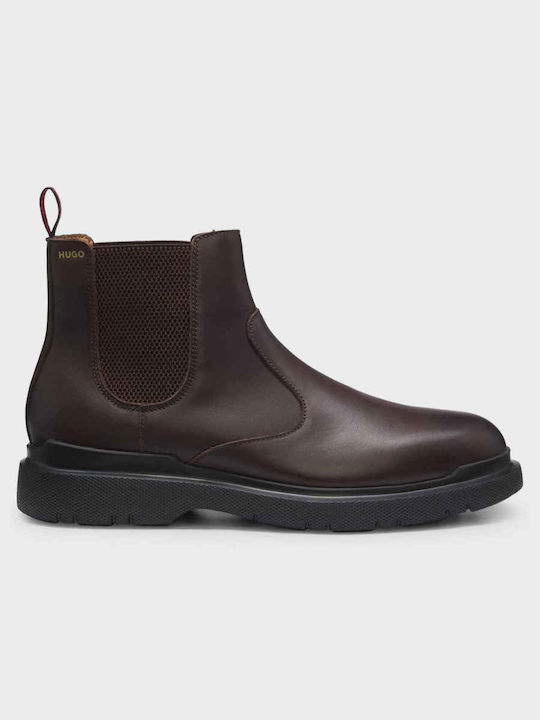 Hugo Brown Leather Men's Boots