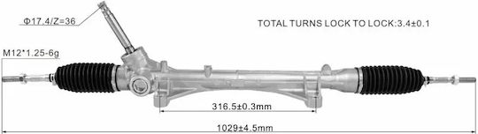 Nissan NV200 Evalia M20 '09-'15* Mechanical Steering Rack 48001-jx51a