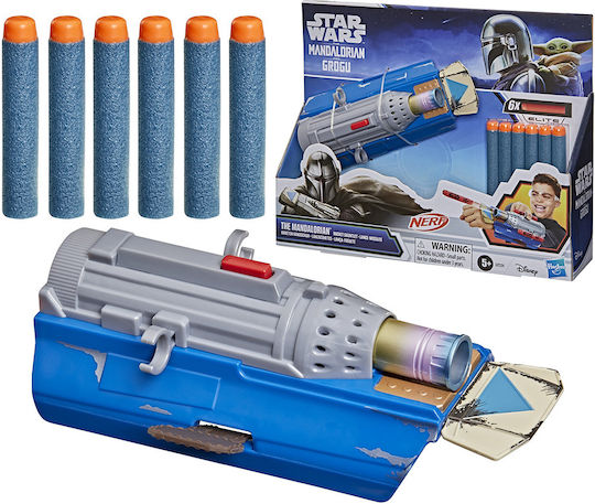 Nerf Lansator The Mandalorian and Grogu Rocket Gauntlet Star Wars pentru 8+ Ani