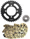 Chain Sprockets 428hp 15t 37t Yamaha Crypton 105 Black Gold Jt