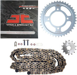 Chain and Sprocket Kit Yamaha Crypton S 115 428HRO Gold Chain 40T 14T O-Ring JT Black Gold Chain and Sprocket Kit Yamaha Crypton S 115 428HRO Gold Chain 40T 14T O-Ring JT Black Gold