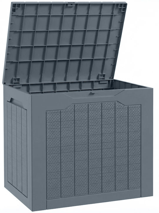 Outsunny Grey Polypropylene Outdoor Storage Box L56xW41xH50cm