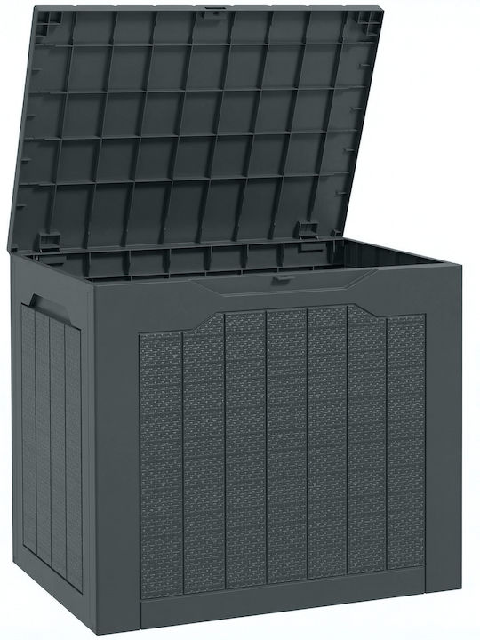 Outsunny Grey Polypropylene Outdoor Storage Box L56xW41xH50cm