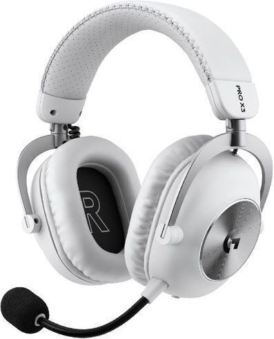 Logitech Pro X3 Lightspeed Wireless Over-Ear Gaming Headset with 3.5 mm / Bluetooth / USB Connectivity White