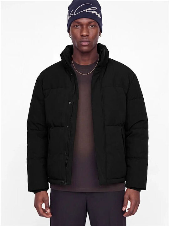 Jack & Jones Geacă Puffer Impermeabilă Neagră