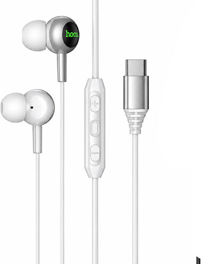 Hoco M120 In-ear Handsfree Earphones with USB-C Plug White