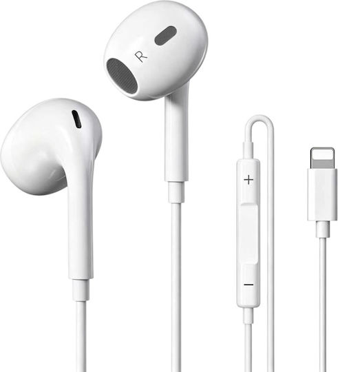 Atc-hfr4 In-ear Handsfree слушалки с Lightning конектор Бели