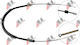 Handbremsseil Peugeot 405 87–95 Hinten Links 474575
