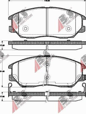 Brake Pads Kia Opirus 03 Sensor 581013fa10